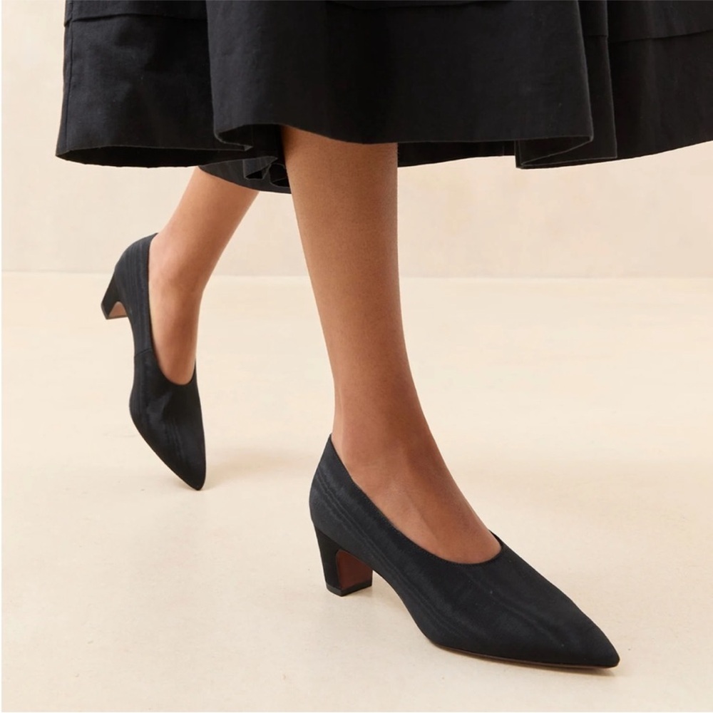 Loeffler Randall Maeve Black Moiré Pump, SIZE 9 US